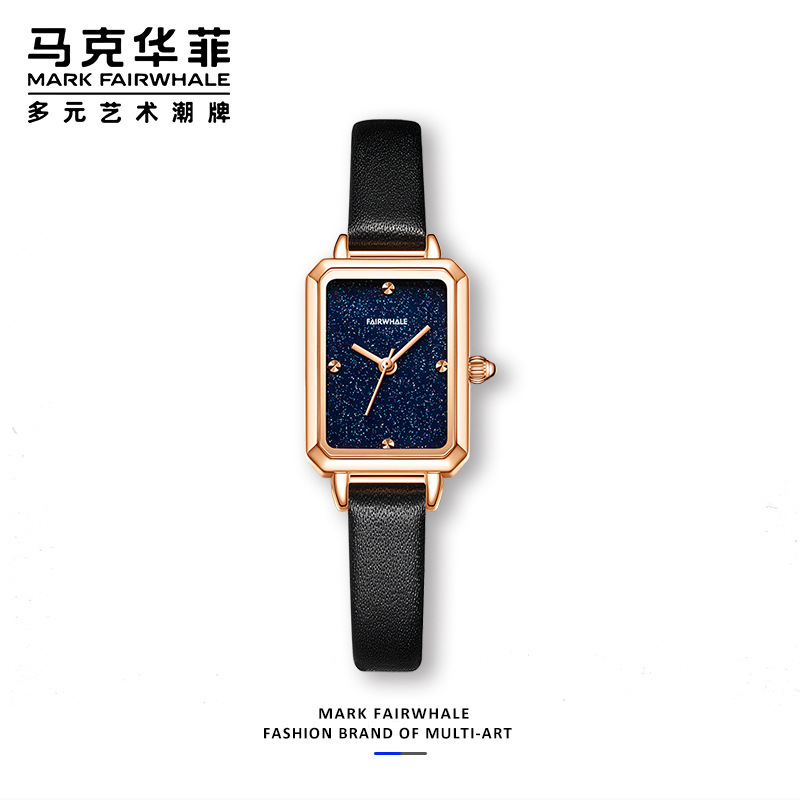 商品Mark Fairwhale|马克华菲时尚品牌手表星空表面系列女士石英手表,价格¥396,第1张图片