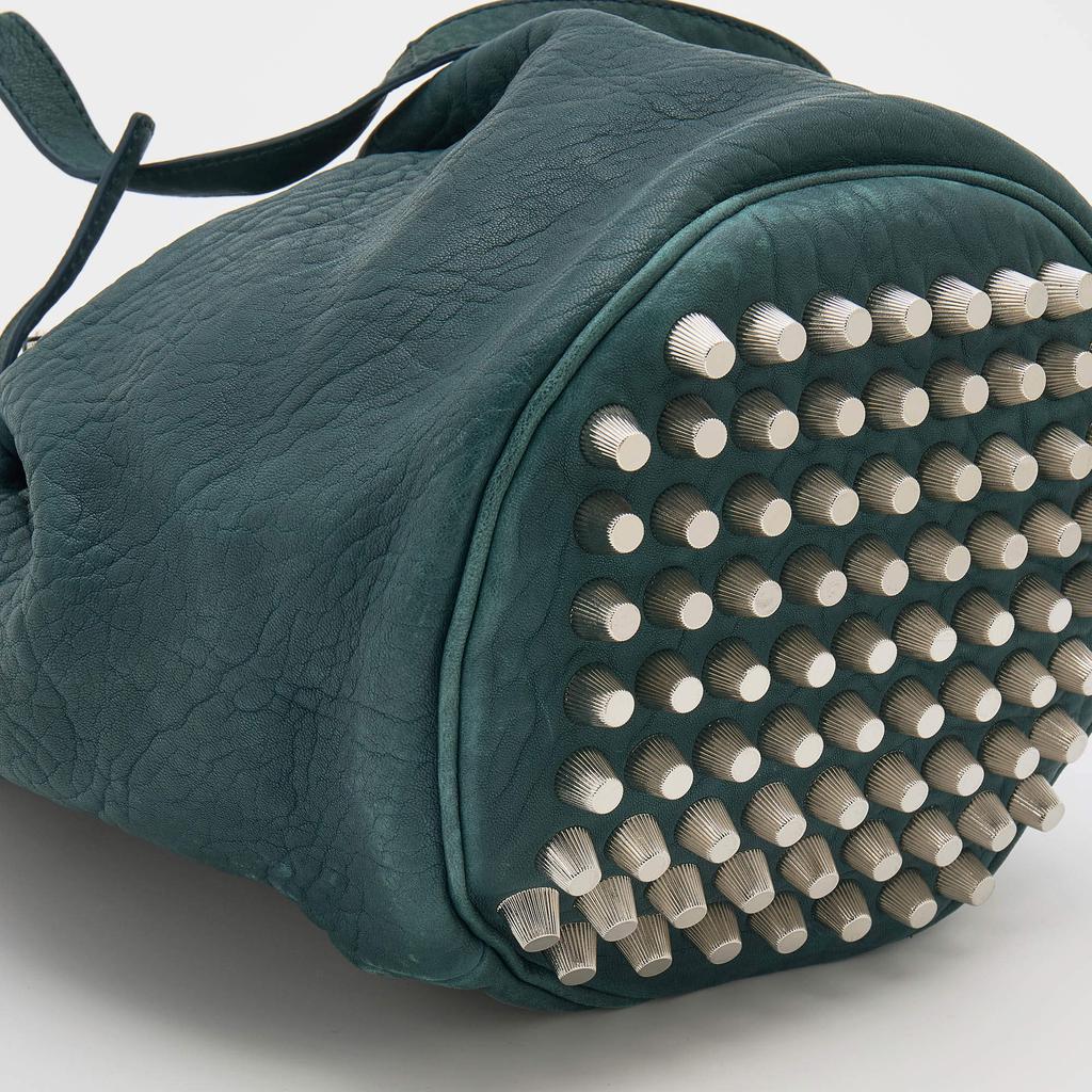 Alexander Wang Green Textured Leather Diego Bucket Bag商品第10张图片规格展示