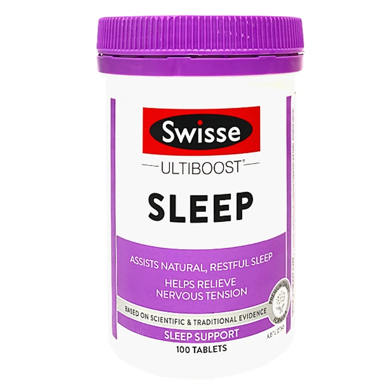 商品[国内直发] Swisse|澳洲Swisse sleep睡眠片放松缓解压力 辅助睡眠无褪黑素助眠100粒,价格¥194,第1张图片