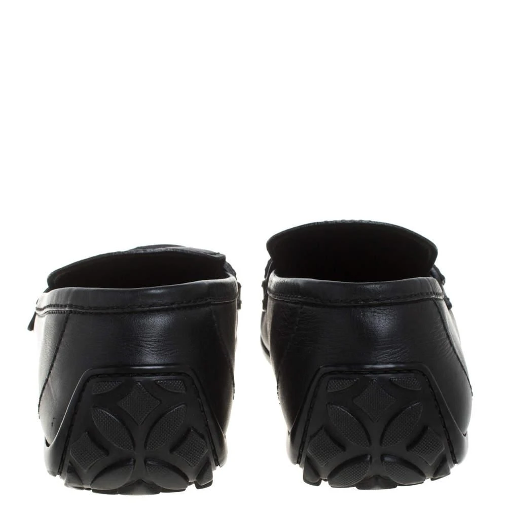 商品[二手商品] Louis Vuitton|Louis Vuitton Black Leather Slip On Loafers Size 42.5,价格¥3349,第5张图片详细描述