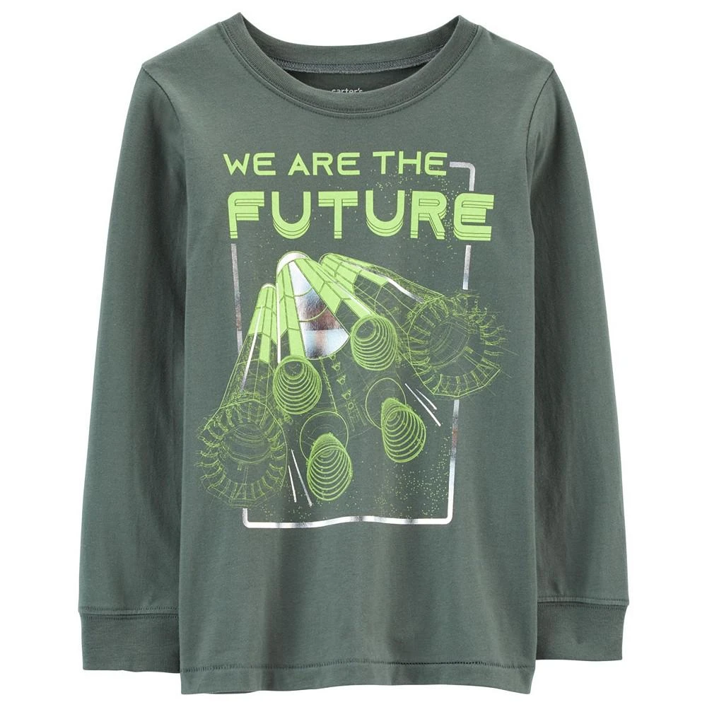 商品Carter's|Little Boys We Are The Future Jersey Graphic T-shirt,价格¥60,第1张图片