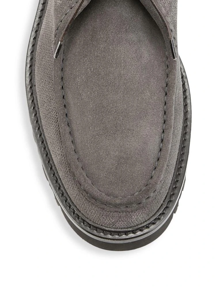 商品Giorgio Armani|Thick Sole Leather Chukka Moccasins,价格¥2937,第3张图片详细描述