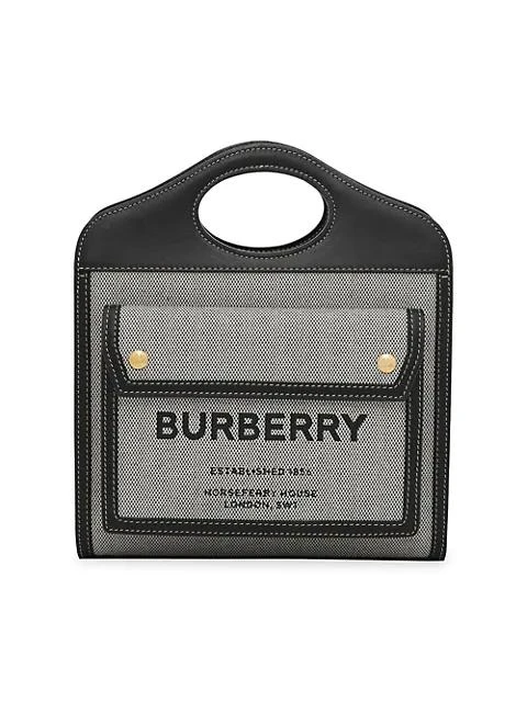 商品Burberry|Horseferry Print Pocket Tote,价格¥10869,第1张图片