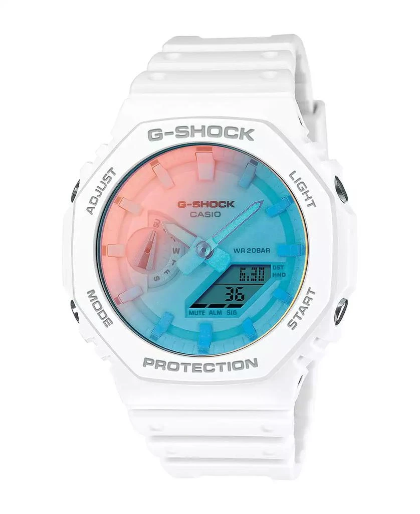 商品G-Shock|Men's Analog Digital White Resin Watch, 45.4mm GA2100TL-7A,价格¥823,第1张图片