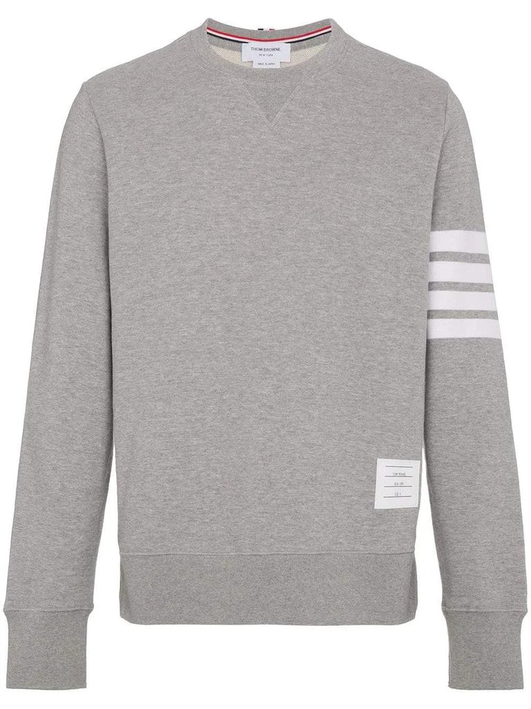 商品Thom Browne|THOM BROWNE MEN CLASSIC SWEATSHIRT WITH ENGINEERED 4 BAR IN CLASSIC LOOP BACK,价格¥4899,第4张图片详细描述