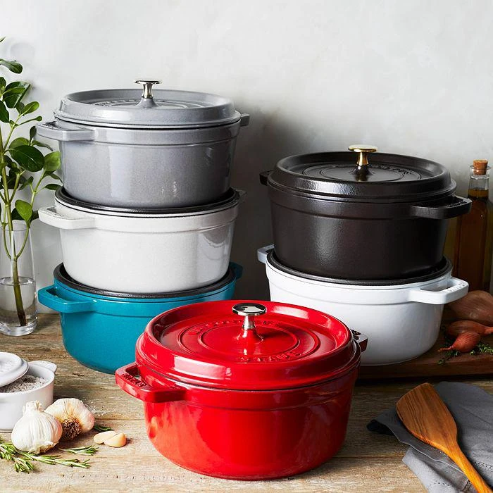 商品Staub|法国STAUB 珐琅铸铁圆形炖锅 4夸脱,价格¥1137,第5张图片详细描述