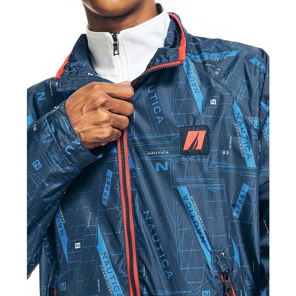 商品Nautica|Men's Sustainably Crafted Printed Lightweight Jacket,价格¥234,第5张图片详细描述