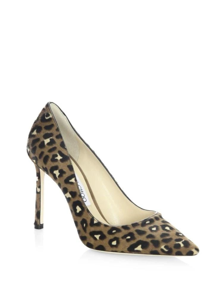 商品Jimmy Choo|Romy 100 Leopard-Print Calf Hair Pumps,价格¥2385,第1张图片