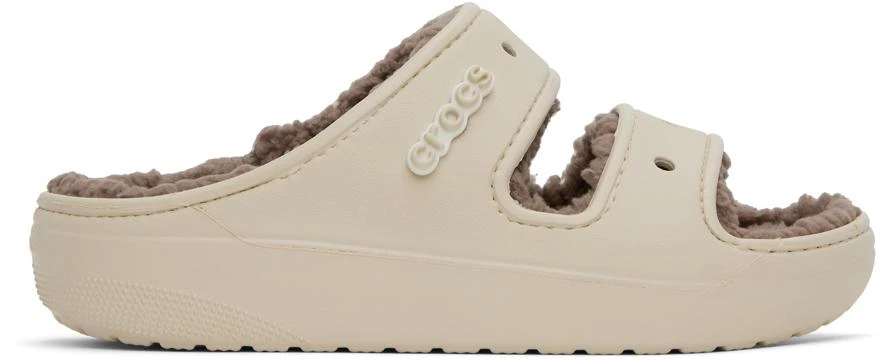 商品Crocs|Beige Classic Cozzzy Sandals,价格¥500,第1张图片