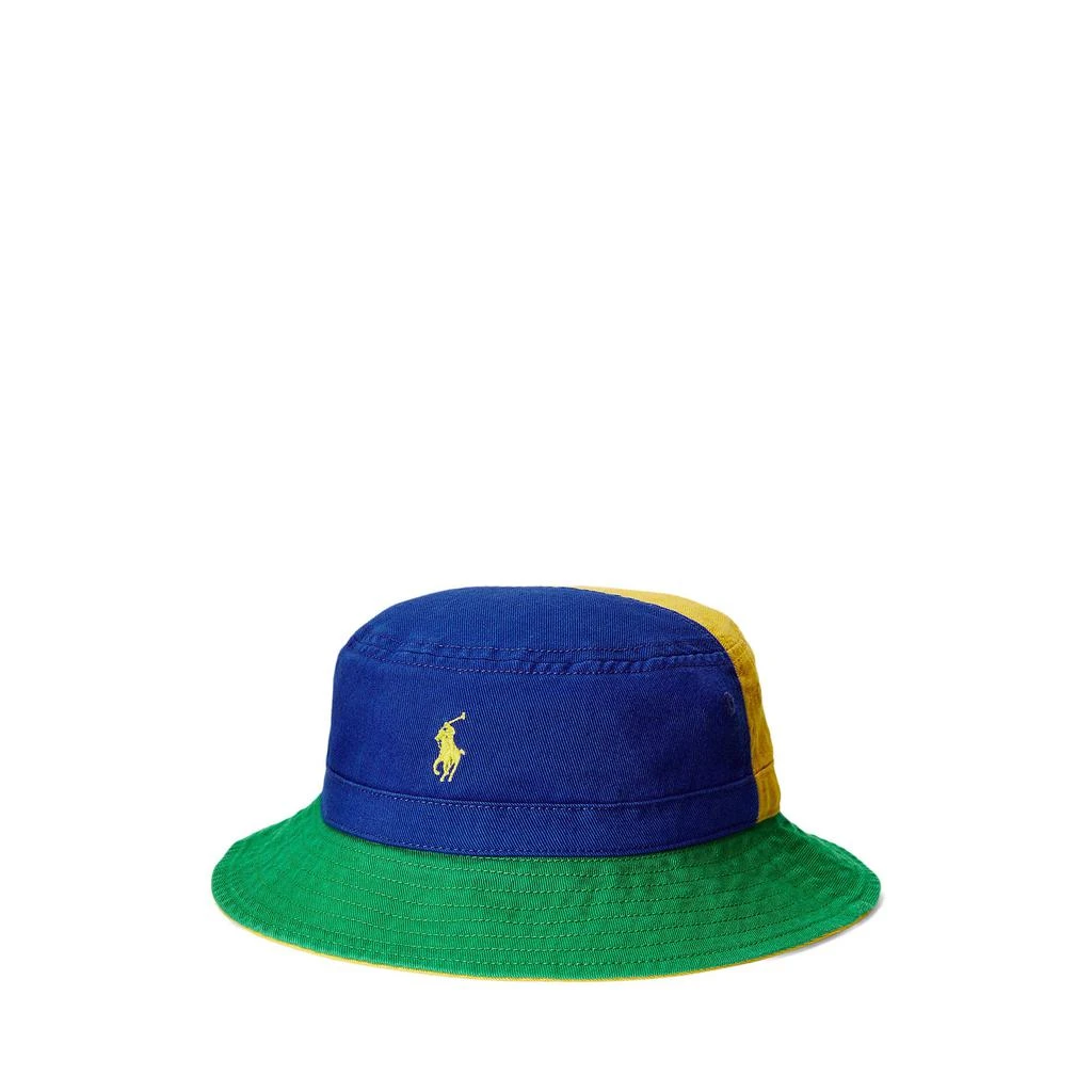 商品Ralph Lauren|Color-Blocked Twill Bucket Hat (Toddler),价格¥177,第1张图片