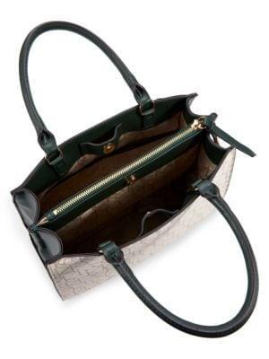 商品Calvin Klein|Edie Monogram Double Top Handle Bag,价格¥746,第5张图片详细描述