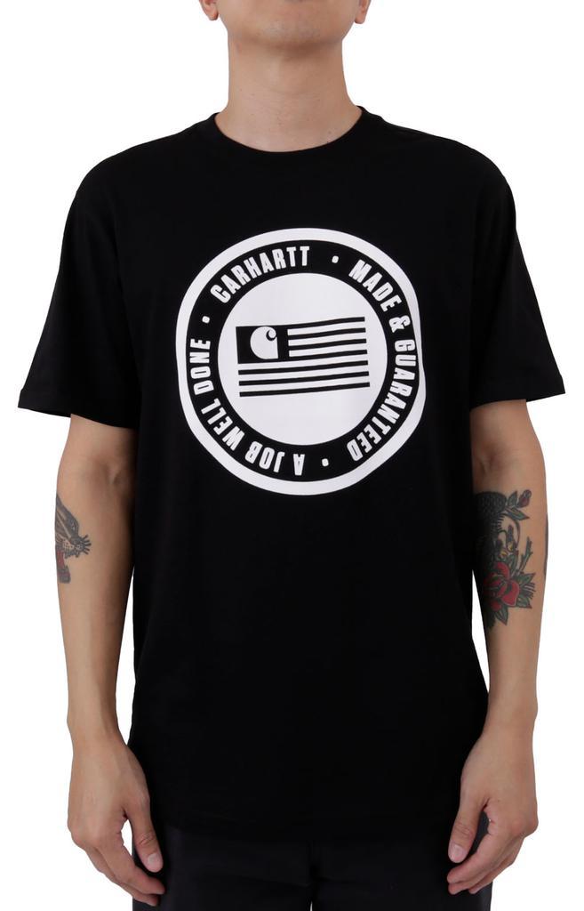 商品Carhartt|(105186) Relaxed Fit Midweight Short Sleeve Flag Graphic T-Shirt - Black,价格¥136,第1张图片