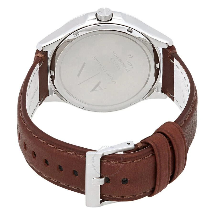 商品Armani Exchange|Navy Dial Brown Leather Men's Watch AX2133,价格¥610,第3张图片详细描述