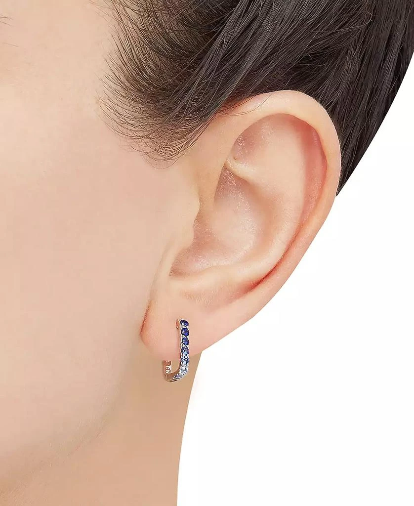 3-Pc. Set Lab-Created Sapphire Stud & Hoop Earrings (3-3/4 ct. t.w.) in Sterling Silver 商品