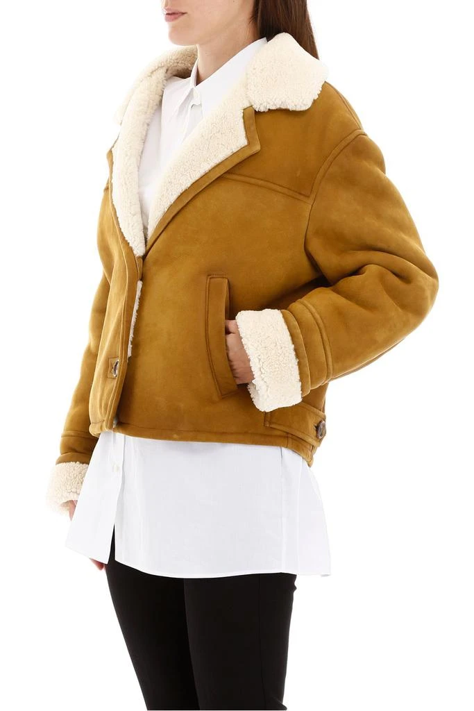 商品Prada|Prada Shearling Buttoned Jacket,价格¥21267,第4张图片详细描述