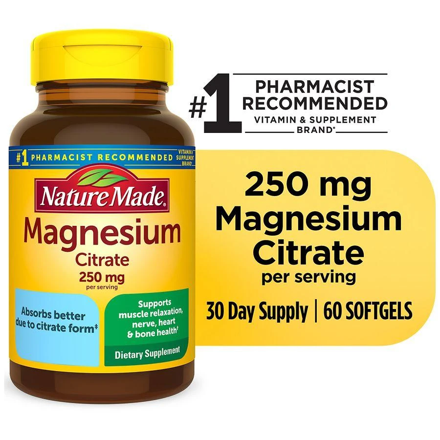 Nature Made Magnesium Citrate 250 mg Softgels 7
