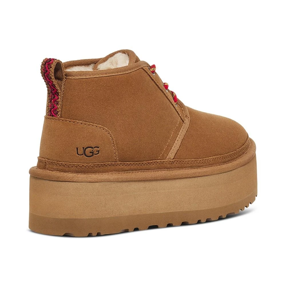 商品UGG|Women's Neumel Heritage Lace-Up Platform Booties,价格¥557,第3张图片详细描述