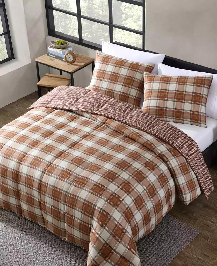 商品Eddie Bauer|CLOSEOUT! Edgewood Plaid Multi Comforter Set,价格¥503,第2张图片详细描述