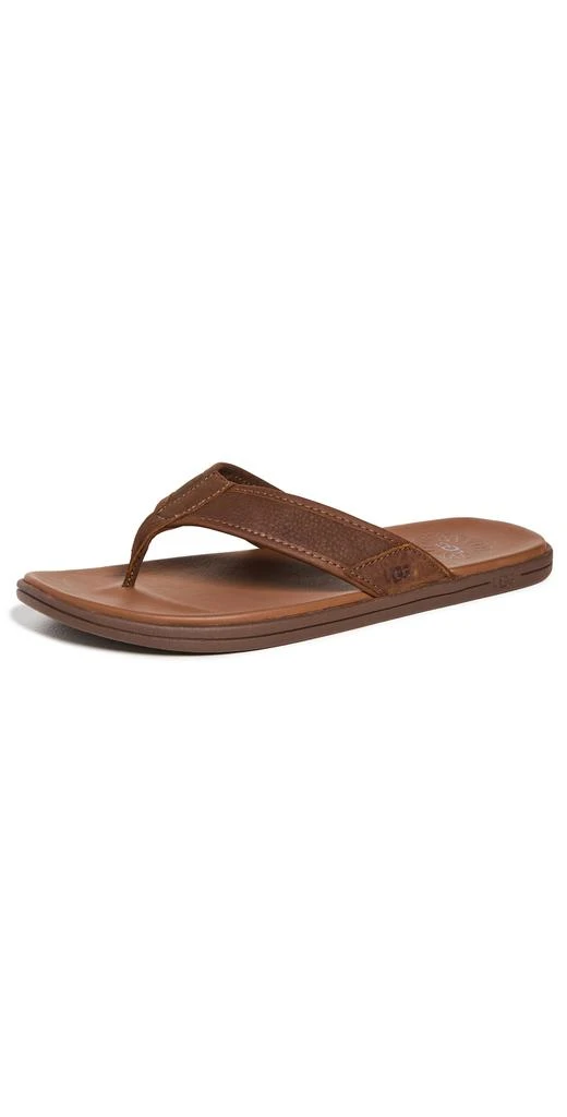 商品UGG|UGG Seaside Leather Flip Flops,价格¥598,第1张图片