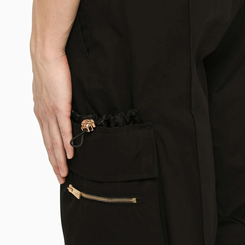 Black cotton cargo trousers 商品