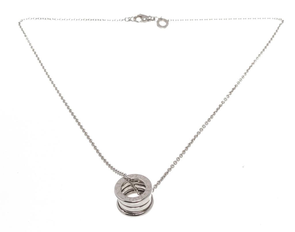商品[二手商品] BVLGARI|Bvlgari Silver B.Zero 1 Pendant Necklace,价格¥16933,第1张图片