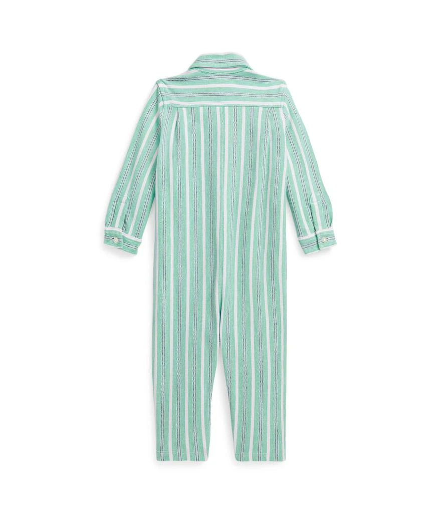 商品Ralph Lauren|Striped Knit Cotton Oxford Coverall (Infant),价格¥169,第2张图片详细描述