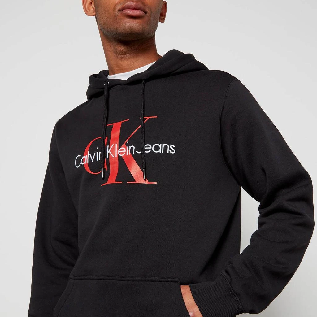 商品Calvin Klein|Calvin Klein Jeans Men's Monogram Hoodie - Black,价格¥408,第4张图片详细描述