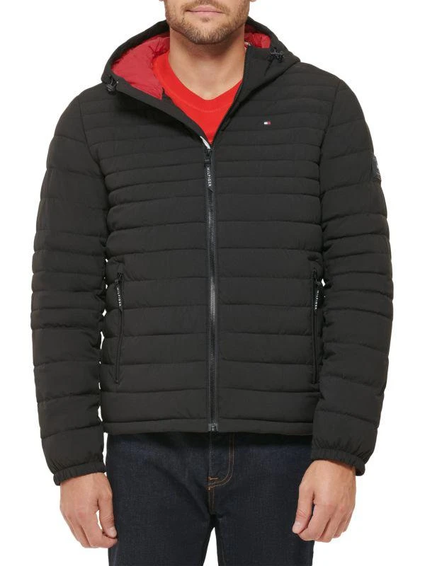 商品Tommy Hilfiger|Hooded Puffer Jacket,价格¥1063,第1张图片