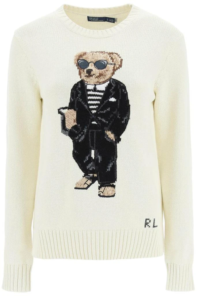 商品Ralph Lauren|Polo Ralph Lauren Polo Bear Crewneck Knitted Jumper,价格¥2766,第1张图片