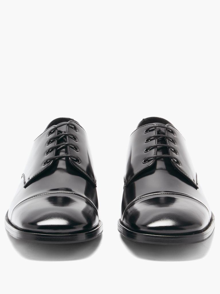 商品Prada|Spazzolato-leather Derby shoes,价格¥5832,第7张图片详细描述