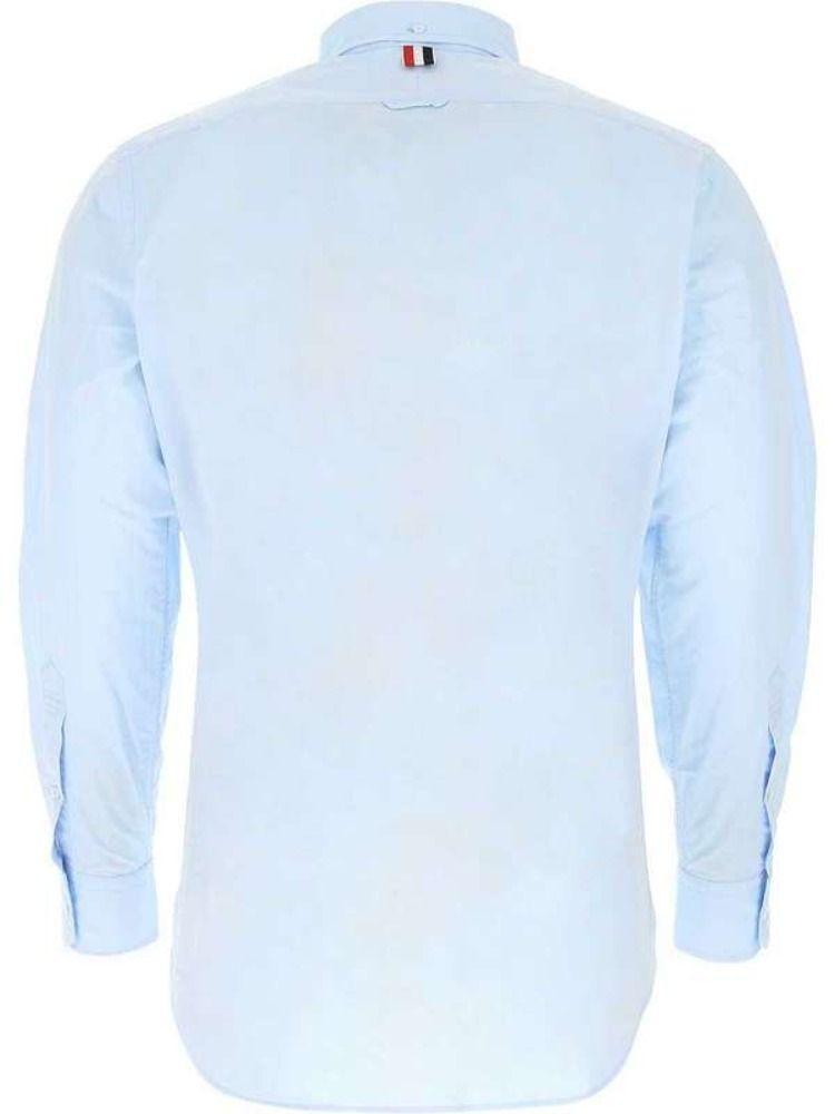 商品Thom Browne|Thom Browne Men's  Light Blue Cotton Shirt,价格¥3708-¥4392,第4张图片详细描述