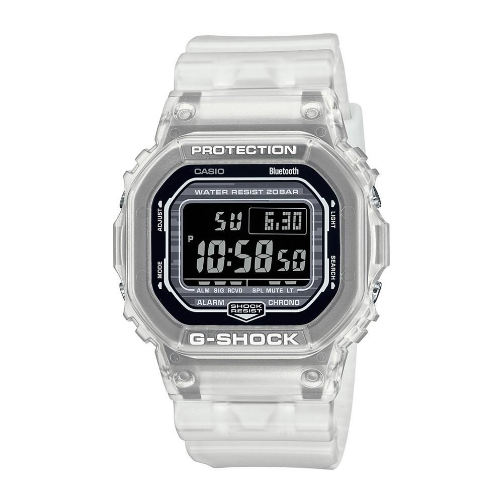 商品G-Shock|Men's Digital Quartz Clear Skeleton Resin Bluetooth Watch, 42.8mm DWB5600G-7,价格¥1032,第1张图片