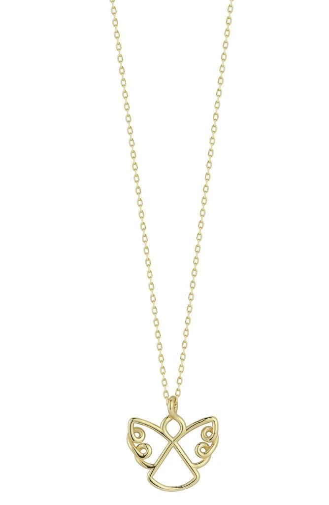 商品Ember Fine Jewelry|14K Yellow Gold Angel Pendant Necklace,价格¥3222,第1张图片