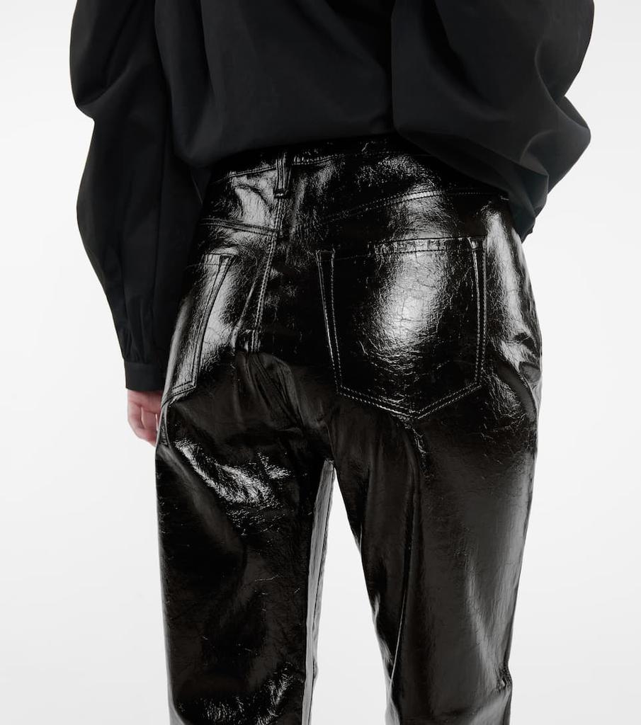 Franky皮革中腰裤装商品第4张图片规格展示