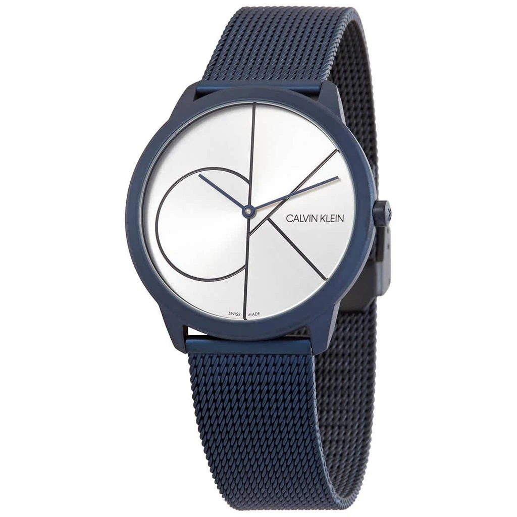 商品Calvin Klein|Calvin Klein Minimal Silver Dial Mens Watch K3M51T56,价格¥336,第1张图片