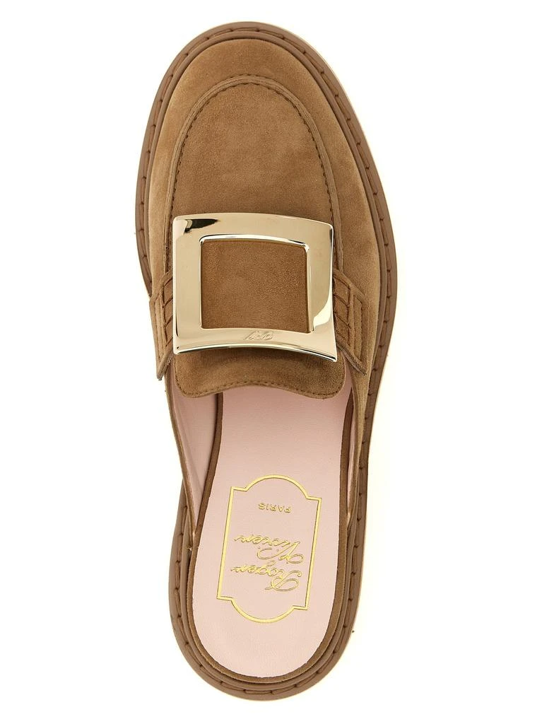 商品Roger Vivier|Viv Flat Shoes Brown,价格¥5735,第4张图片详细描述