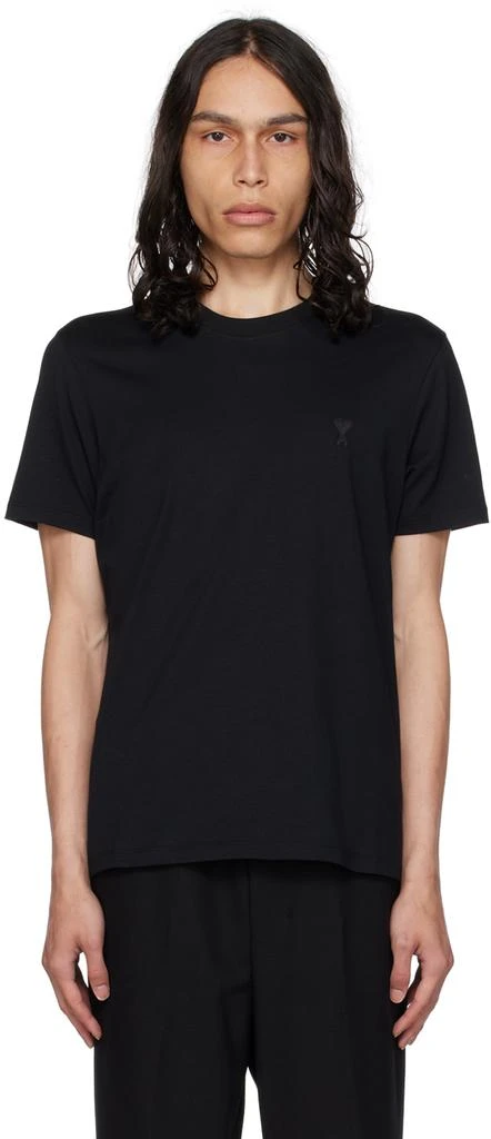商品AMI|Black Ami de Cœur T-Shirt,价格¥487,第1张图片