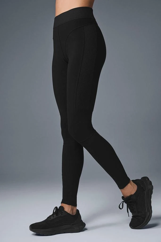 商品Alo|Alosoft High-Waist Head Start Legging - Black,价格¥631,第2张图片详细描述