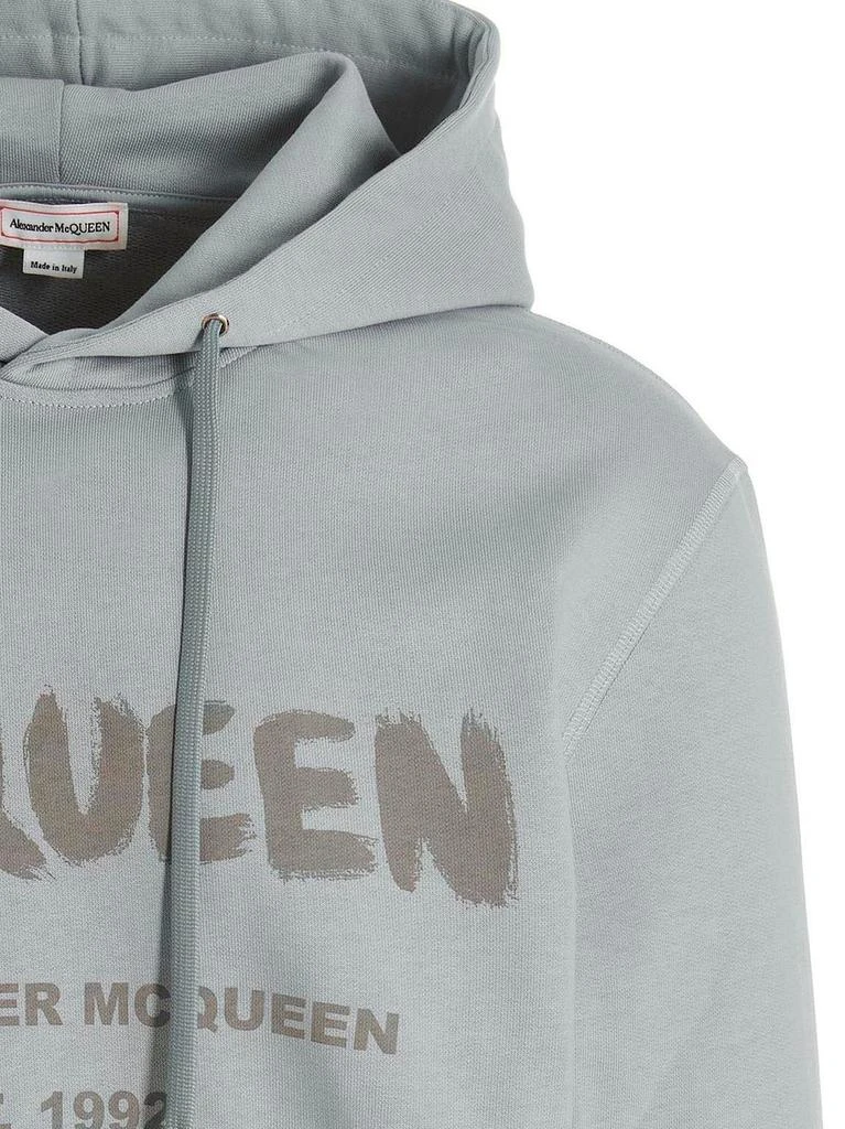 商品Alexander McQueen|Alexander McQueen Logo Printed Drawstring Hoodie,价格¥3400,第3张图片详细描述