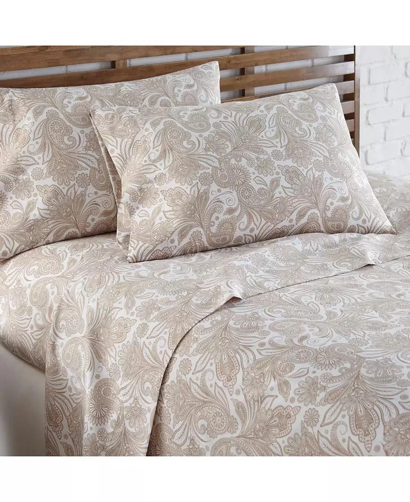 商品SOUTHSHORE FINE LINENS|Perfect Paisley Extra Deep Pocket Boho Sheet Set, Full,价格¥220,第2张图片详细描述