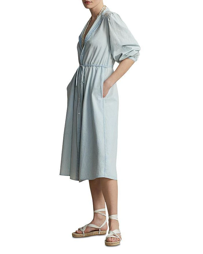 商品Ralph Lauren|Cotton Chambray Midi Dress,价格¥599,第1张图片