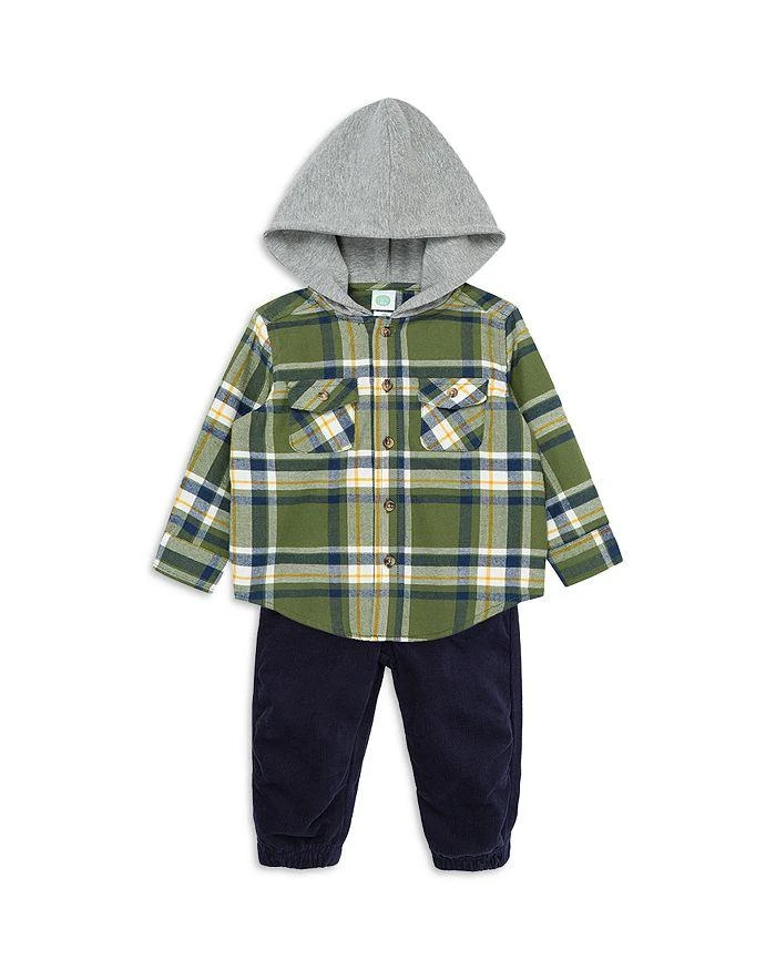 商品Little Me|Boys' Hooded Plaid Shirt & Pants Set - Baby,价格¥249,第5张图片详细描述