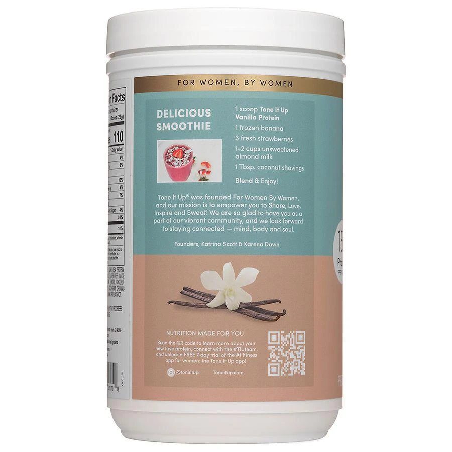 商品Tone It Up|Plant-Based Protein Powder Vanilla,价格¥186,第2张图片详细描述