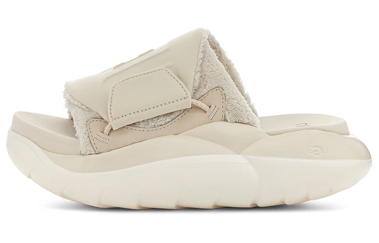 商品[国内直发] UGG|LA 云系列 织物 软底时尚 休闲拖鞋 女款 海盐色,价格¥593,第1张图片