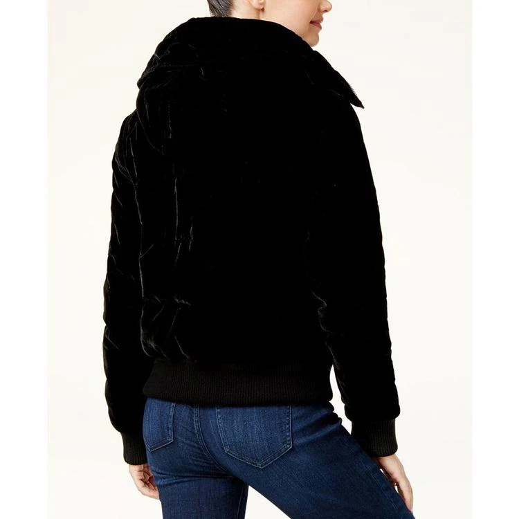 商品BCBG|Hooded Velvet Bomber Coat,价格¥1346,第2张图片详细描述