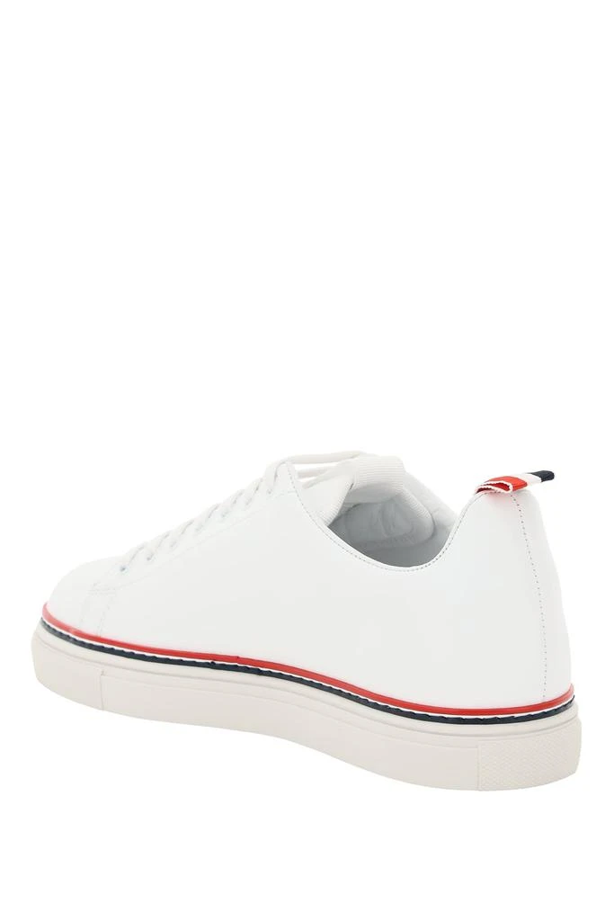 商品Thom Browne|Thom browne leather low-top sneakers,价格¥2876,第3张图片详细描述