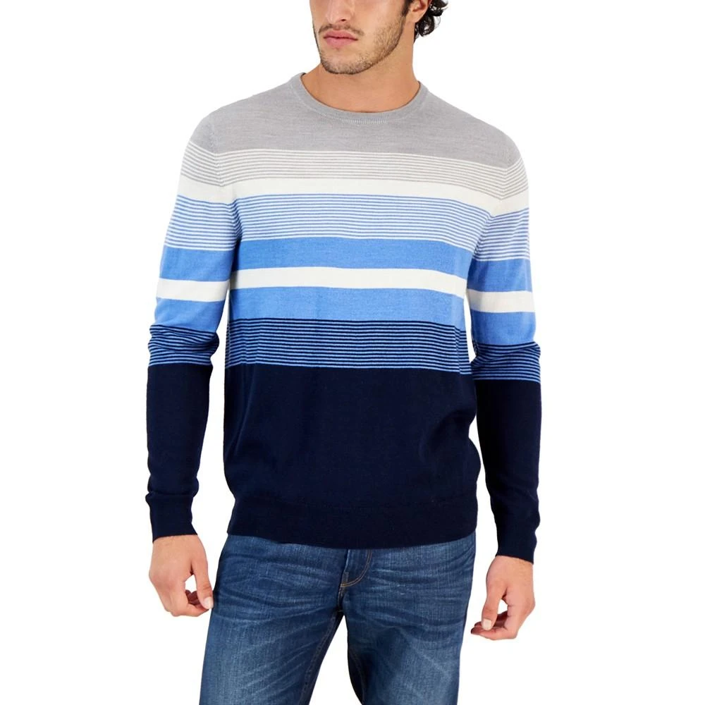 商品Club Room|Men's Ombre Stripe Sweater, Created for Macy's,价格¥197,第1张图片