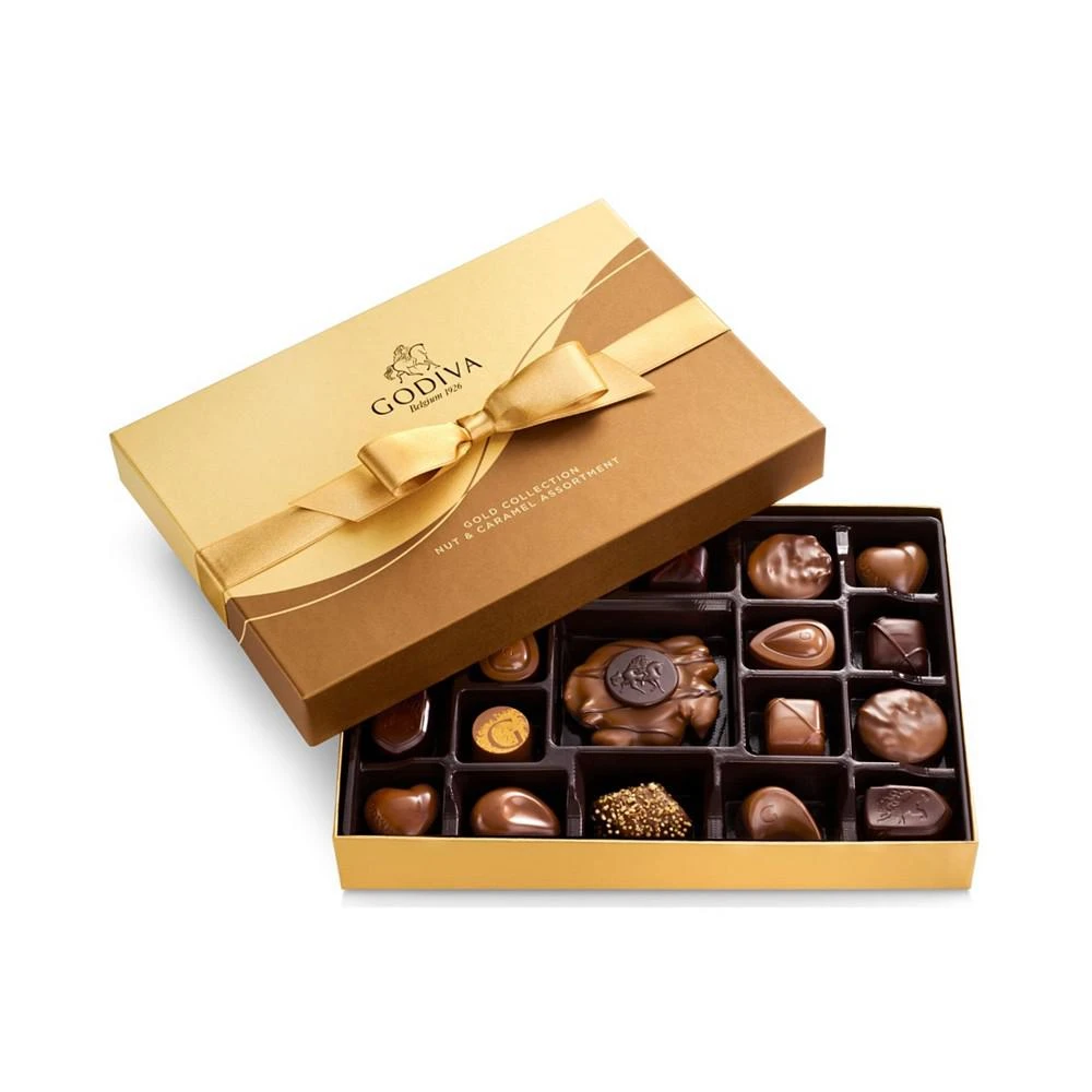 商品Godiva|19-Piece Nuts & Caramel Gift Box,价格¥343,第1张图片