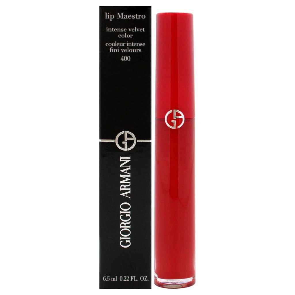 商品Giorgio Armani|Lip Maestro Intense Velvet Color - 400 The Red by  for Women - 0.22 oz Lipstick,价格¥542,第1张图片