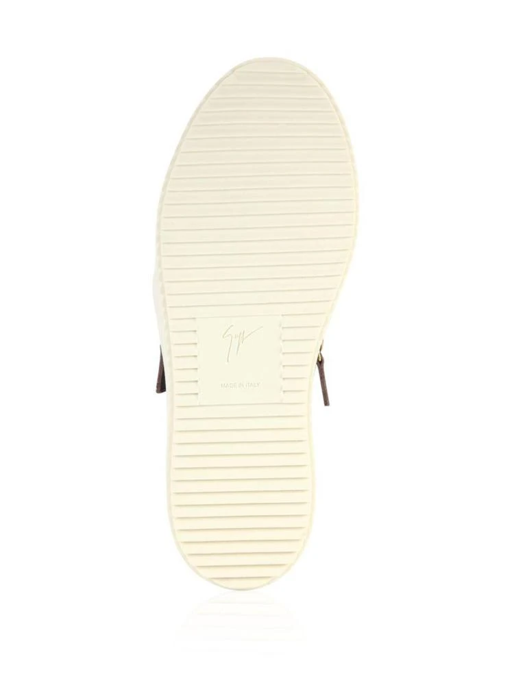 商品Giuseppe Zanotti|Giuseppe Zanotti - Snake-Embossed Leather Slip-On Sneakers,价格¥2025,第5张图片详细描述